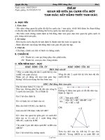 Bài giảng môn học Hình học lớp 7 - Tiết 52: Quan hệ giữa ba cạnh của một tam giác. bất đẳng thức tam giác