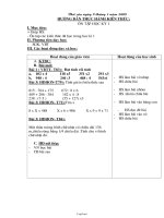 Giáo án ôn tập Toán 3 Tuần 18 - Nguyễn Thị Thu Hà - Trường Tiểu học Cổ Tiết