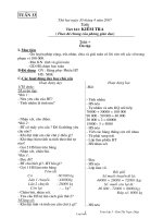 Giáo án Toán lớp 3 - Tuần 33