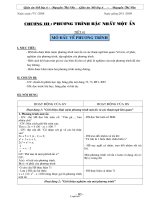 Giáo án Đại số Lớp 8 (Phần II) - Năm học 2007-2008 - Nguyễn Thị Vin