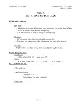 Giáo án Vật lý 6 - Tiết 14 - Bài 13: Máy cơ đơn giản