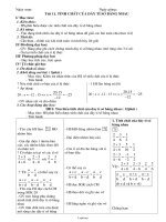 Giáo án môn học Đại số lớp 7 - Tiết 11: Tính chất của dãy tỉ số bằng nhau