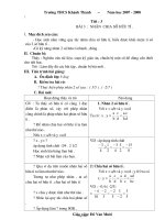 Bài giảng môn học Đại số lớp 7 - Tiết 3 - Bài 3 : Nhân chia số hữu tỉ