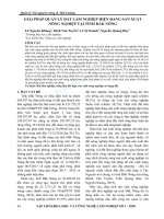 Giải pháp quản lý đất lâm nghiệp hiện đang sản xuất nông nghiệp tại tỉnh Đắk Nông