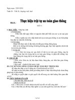 Giáo án Giáo dục công dân 6 bài 14: Thực hiện trật tự an toàn giao thông (tiết 1)