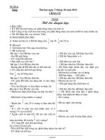 Giáo án lớp 3 Tuần số 6 tháng 10 năm 2011