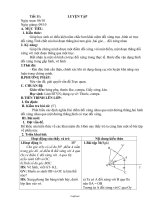 Giáo án Toán Hình 8 tiết 11: Luyện tập