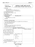 Giáo án Đại số khối 7 - Trường THCS Tân Long - Tiết 51 đến tiết 64