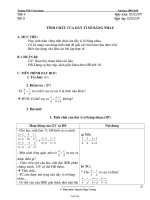 Giáo án môn Đại số lớp 7, kì I - Tiết 11, 12