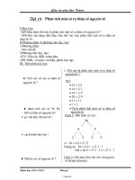 Giáo án môn Số học lớp 6 - Tiết 19: Phân tích một số ra thừa số nguyên tố (tiếp)