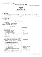 Giáo án Toán - Tiết: 8 - Bài: Luyện tập