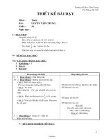 Giáo án Toán 2 tuần 32 bài: Luyện tập chung (1)