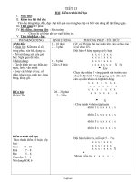 Giáo án môn Thể dục lớp 6 - Tiết 13: Kiểm tra bài thể dục