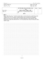 Giáo án môn Công nghệ 7 tiết 19: Thi học kì I