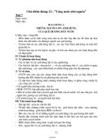 Giáo án Hoạt động ngoài giờ lên lớp - Chủ điểm tháng 12: “Uống nước nhớ nguồn”