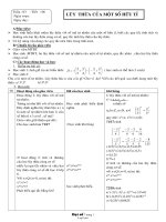 Giáo án môn học Đại số lớp 7 - Tiết 6: Lũy thừa của một số hữu tỉ