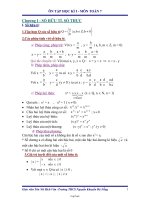 Ôn tập học kì I - Môn Toán 7