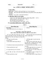 Giáo án môn Đạo đức - Bài 1 đến bài 4