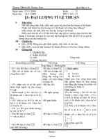 GA Đại số 7 - THCS Võ Trường Toản - Tiết 23: Đại lượng tỉ lệ thuận