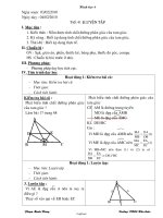 Giáo án Hình học 8 - Tiết 41: Luyện tập - Năm học 2009-2010 - Phạm Mạnh Hùng