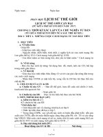 Giáo án Lịch sử 8 tuần 1