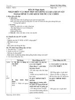 Giáo án môn Công nghệ 7 tiết 28: Thực hành nhận biêt và chọn một số giống gà qua quan sát ngoại hình và đo kích thước các chiều