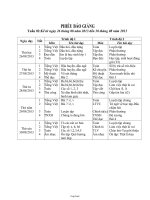 Giáo án môn học lớp ghép 1 + 2 - Tuần 2 năm 2013