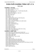 Giáo án Vật lí Khối 8 - Chương trình cả năm - Năm học 2010-2011 - Bùi Viết Toàn