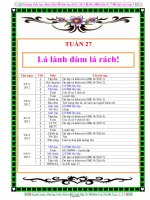 Giáo án lớp 3 - Tuần 27 - Trường tiểu học Hoài Phú