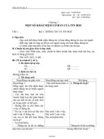 Giáo án Tin học 6 - Trường THCS Tức Tranh