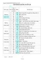 Giáo án Lớp 4 - Tuần 20 - Năm học 2009-2010 - Nguyễn Tiến Hải