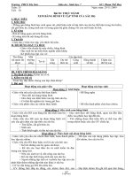 Giáo án môn Sinh học 7 tiết 30, 31