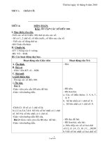 Thiết kế bài dạy lớp 1 - Trường Tiểu học Quang Trung - Tuần 25