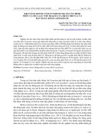 Khả năng kháng nấm Fusarium solani gây bệnh trên cà chua sau thu hoạch của dịch chiết lá và hạt xoan (Melia azedarach)