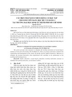 Các biện pháp kích thích động cơ học tập cho sinh viên đang học hệ văn bằng 2 tại trường Đại học Kinh tế Thành phố Hồ Chí Minh