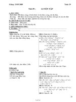 Giáo án môn Toán lớp 7 - Học kì II - Tiết 59, 60