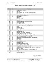 Giáo án Vật lí Lớp 8 - Chương trình cả năm - Năm học 2008-2009 - Trần Minh Hiền