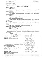 Giáo án môn học Số học lớp 6 - Tiết 74: Luyện tập