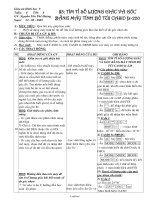 Giáo án Hình học 9 - GV: Tạ Chí Hồng Vân - Tiết 8: Tìm tỉ số lượng giác và góc bằng máy tính bỏ túi casio fx-220