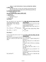 Giáo án môn Đại số 8 tiết 50: Giải toán bằng cách lập phương trình