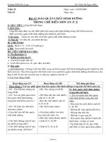 Giáo án Công nghệ 6 - Bài 17: Bảo quản chất dinh dưỡng trong chế biến món ăn (Tiết 2) - Năm học 2008-2009 - Trần Thị Ngọc Hiếu