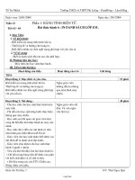 Giáo án Tin học 7 tiết 43, 44: Bài thực hành 6: In danh sách lớp em