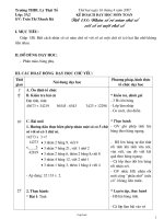 Giáo án Toán Lớp 3 - Tuần 31 - Năm học 2006-2007 - Trần Thị Thanh Hà