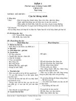 Giáo án Tổng hợp các môn khối 3 - Tuần 1 đến tuần 4