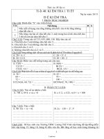 Giáo án môn Đại số 6 - Tiết 40: Kiểm tra 1 tiết