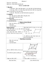 Giáo án Hình học 8 - Tiết 13: Luyện tập - Năm học 2010-2011 - Phạm Mạnh Hùng