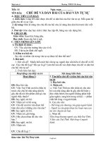 Giáo án môn Ngữ văn 6, kì I - Tiết 14: Chủ đề và dàn bài của bài văn tự sự