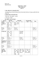 Đề kiểm tra 1 tiết môn: Ngữ văn 7 tiết: 47