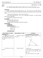 Giáo án Hình học 7 - GV: Đỗ Thừa Trí - Tiết 28: Trường hợp bằng nhau thứ ba của hai tam giác (g.c.g)