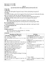 Giáo án Số học khối 6 - Tiết 25 - Bài 14: Số nguyên tố, hợp số. bảng số nguyên tố